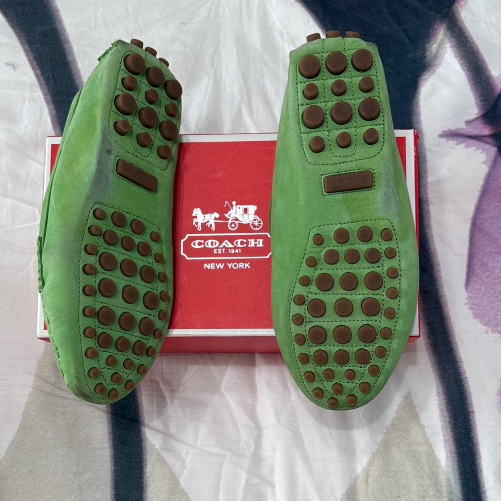 Coach Vibrant Green women’s Slip-On Loafers - Picture 2 of 2